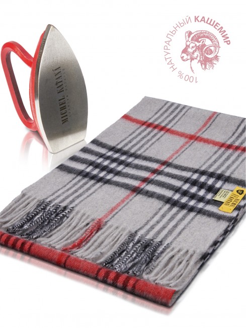 Длиный Шарф из мягчайшего 100% КАШЕМИРА (Twill) из пряжи средней тяжести КИЛТ-ПЕРО-АНГЕЛА FTW.C120_CASH-62/LATE.ROU.KILT